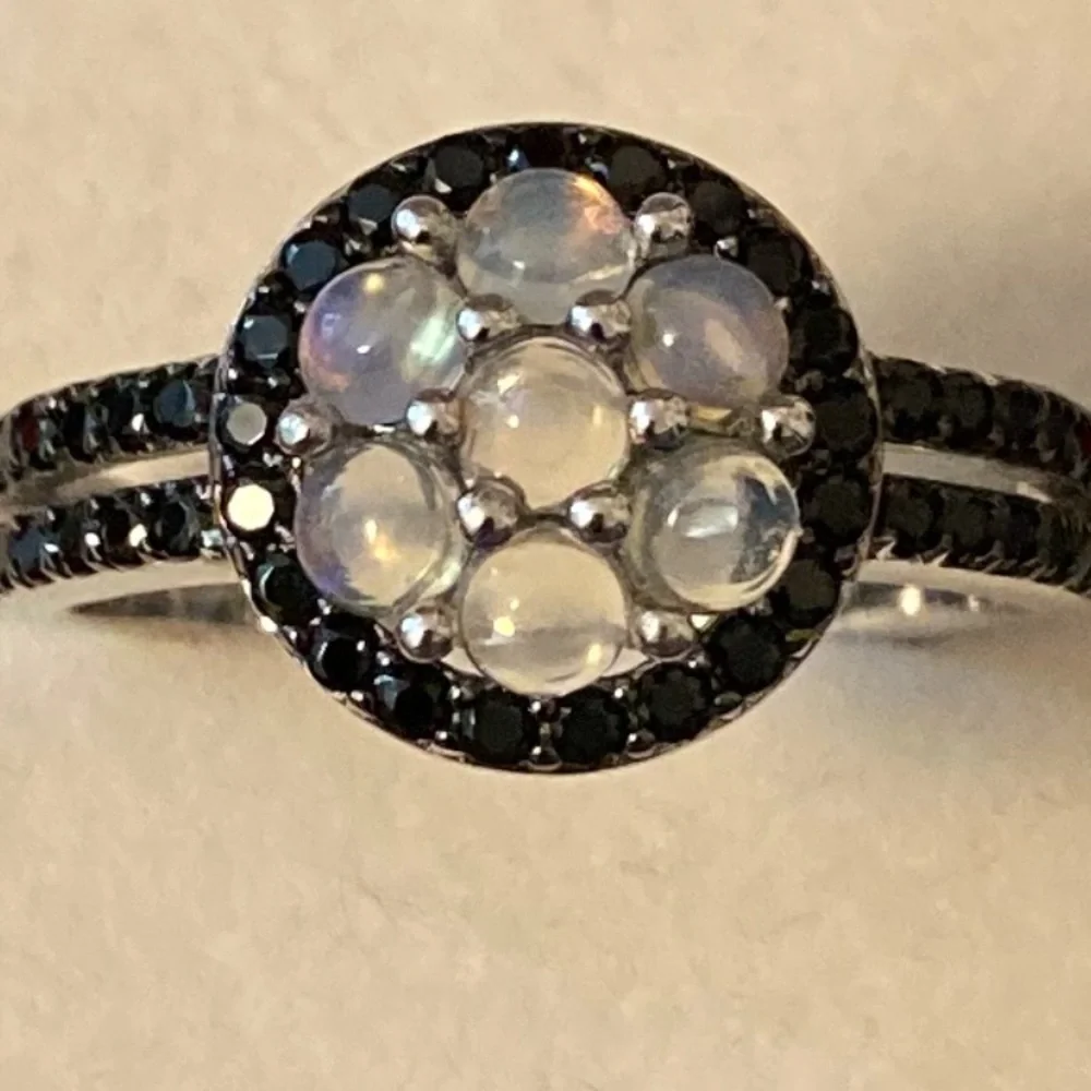 Opal & Black Spinel